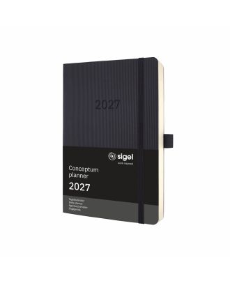 Sigel Conceptum Pure 2021 Dagagenda A5 Zwart Soft Cover
