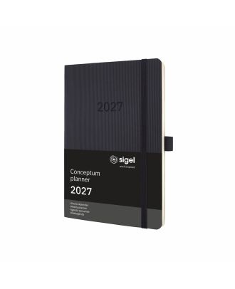Sigel Conceptum Pure 2021 Weekagenda A5 Zwart Soft cover