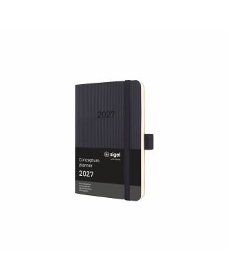 Sigel Conceptum Pure 2021 Weekagenda A6 Zwart Soft cover