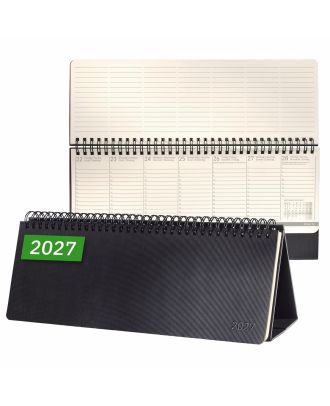 Sigel Conceptum Pure 2019 Tafelagenda met Notitieruimte Zwart Soft cover