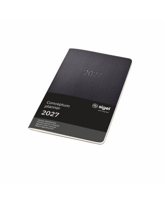 Sigel Conceptum Pure 2019 Maandagenda A5 Zwart Soft cover