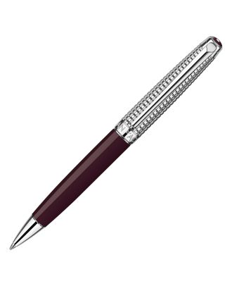 Caran d'Ache Léman Toile de Jouy Special Edition Balpen Set met Lederen Etui