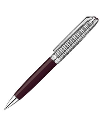 Caran d'Ache Léman Toile de Jouy Special Edition Balpen Set met Lederen Etui