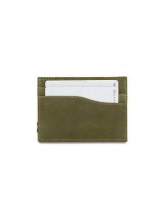 Garzini Leggera Card Holder Vintage Olive Green