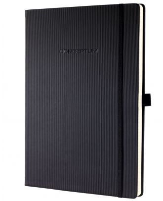 Sigel Conceptum Pure Notitieboek A4+ Zwart Hard cover Gelijnd