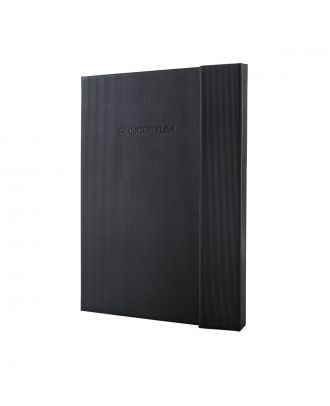 Sigel Conceptum Pure Notitieboek A4 Zwart Hardcover met Magneetsluiting Gelijnd
