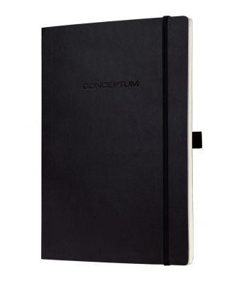 Sigel Conceptum Pure Notitieboek A4 Zwart Softcover Dotted