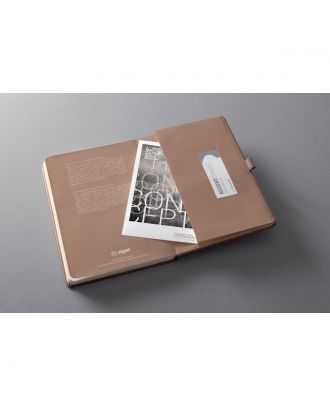 Sigel Conceptum Pure Notitieboek A5 Rosé Metallic Hard Cover Gelijnd