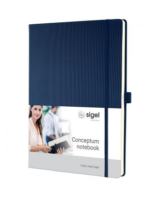 Sigel Conceptum Pure Notitieboek A4 Midnight Blue Hard Cover Gelijnd