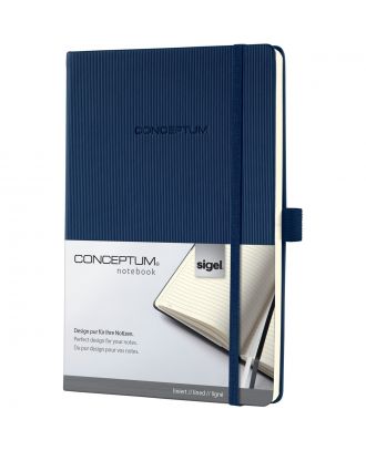 Sigel Conceptum Pure Notitieboek A5 Hard Cover Midnight Blue Gelijnd