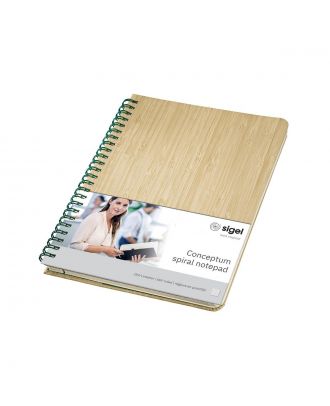 Sigel Conceptum Spiraalblok A5+ Zwart Hard cover Gelijnd