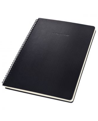 Sigel Conceptum Spiraalblok A4+ Zwart Hard cover Gelijnd