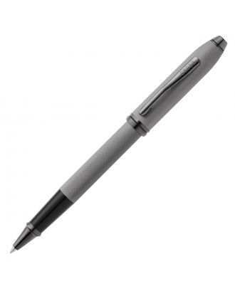 Cross Townsend Slate Gray Engraved Diamond Pattern Roller