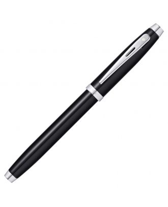 Sheaffer 100 Glossy Black Chrome Trim Roller