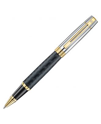 Sheaffer 300 Engraved Black with Chrome Roller