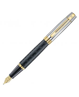 Sheaffer 300 Engraved Black with Chrome Vulpen