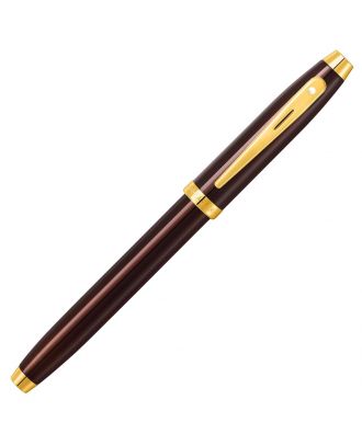 Sheaffer 100 Glossy Coffee Brown with PVD Gold Trim Vulpen