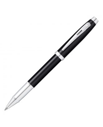 Sheaffer 100 Glossy Black Chrome Trim Roller