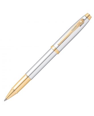 Sheaffer 100 Chrome Gold Trim Roller