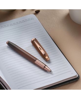 Sheaffer 100 Glossy Coffee Edition Matt Brown with Regal Brown PVD Trims Roller
