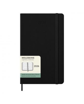 Moleskine Large Agenda 2018 Wekelijkse Planner Zwarte Harde Kaft