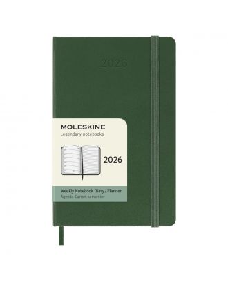 Moleskine Pocket Agenda 2023 Wekelijkse Planner Rode Harde Kaft