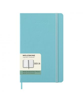 Moleskine Pocket Agenda 18 maanden Week Horizontaal 2018-19 Zwarte Harde Kaft