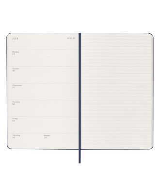 Moleskine Pocket Agenda 18 maanden Week Horizontaal 2018-19 Zwarte Harde Kaft