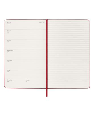 Moleskine Pocket Agenda 18 maanden Week Horizontaal 2018-19 Zwarte Harde Kaft