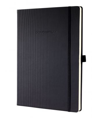 Sigel Conceptum Pure Notitieboek A4 Zwart Hard cover Geruit