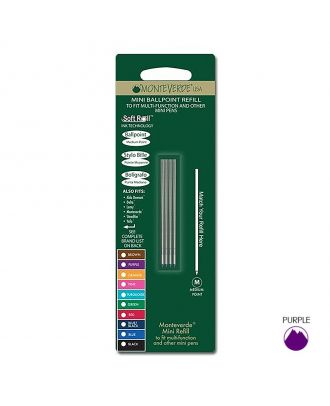 Monteverde Balpen Vulling D1-Type Medium Purple (4 stuks)