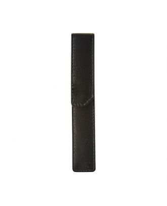 Maverick All Black Lederen Etui voor 1 Pen