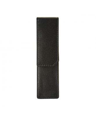 Maverick All Black Lederen Etui voor 2 Pennen
