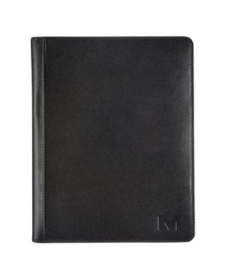 Maverick All Black A5 Schrijfmap zonder Rits Donkerbruin