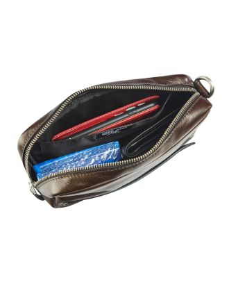 Maverick Brown Lederen Business tas met Laptopvak 15,6"