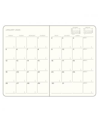 Leuchtturm1917 Agenda 2026 Maandplanner Paperback B6+ Soft Cover Dusty Rose