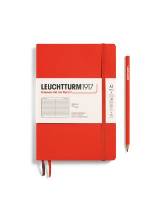 Leuchtturm1917 Notitieboek Medium Softcover Port Red Gelijnd