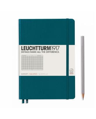 Leuchtturm1917 Notitieboek Medium Pacific Green Geruit
