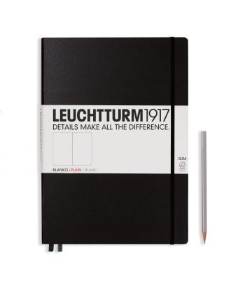 Leuchtturm1917 Notitieboek Master Slim A4+ Black Geruit