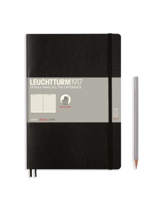 Leuchtturm1917 Notitieboek Composition B5 Soft Cover Black Gelijnd