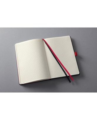Sigel Conceptum Pure Notitieboek A4 Zwart Hard cover Rood Geruit