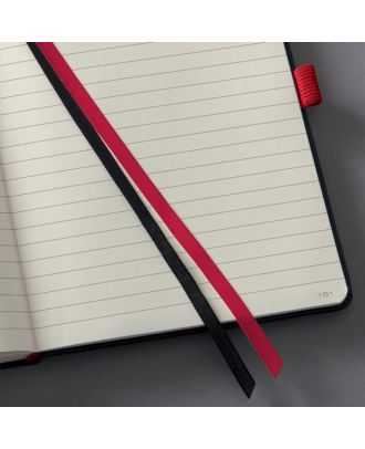 Sigel Conceptum Pure Notitieboek A4 Zwart Hard cover Rood Gelijnd