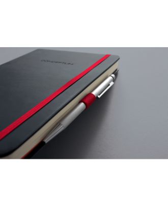 Sigel Conceptum Pure Notitieboek A5 Zwart Hard cover Red Gelijnd