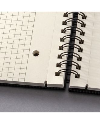 Sigel Conceptum Spiraalblok A4+ Zwart Hard cover Geruit