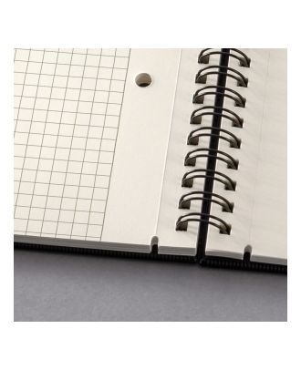 Sigel Conceptum Spiraalblok A5+ Zwart Hard cover Geruit