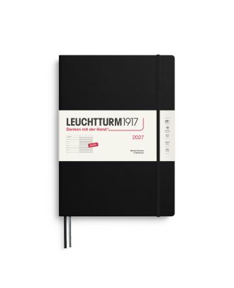 Leuchtturm1917 Agenda 2021 Weekplanner Verticaal Master Zwart