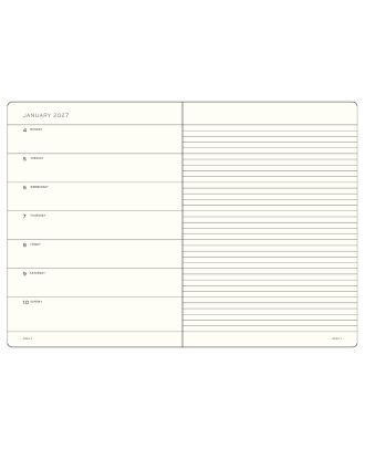 Leuchtturm1917 Agenda 2021 Weekplanner Verticaal Master Zwart