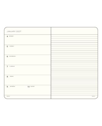 Leuchtturm1917 Agenda 2021 Weekplanner + Notities Pocket Zwart