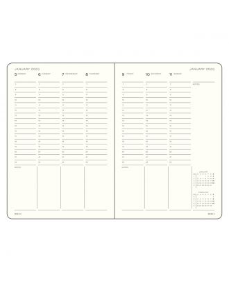 Leuchtturm1917 Agenda 2021 Weekplanner Medium Zwart