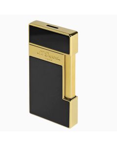 S.T. Dupont Slimmy Black Lacquer and Gold Aansteker